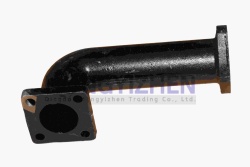 KM385T-08003-8 Exhaust Manifold KM130/138 Xingtai 24B, Shifeng 244, Taishan 24, Total Length - 235 mm; Bolt Spacing - 74 mm; 4-Hole Bolt Spacing - 51x51 mm; Weight (g) - 1660 laidong