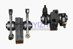 Rocker Shaft Assembly (Includes: rocker arms, brackets, 2 washers, 2 snap rings); Shaft + Rocker Arms + Brackets + 2 Washers + 2 Snap Rings laidong