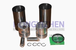 j285t Piston kit for model J285T (2 cylinder sleeves + 2 pistons + 2 pins + piston ring set for 2 pistons + 2 retaining rings). fengshou